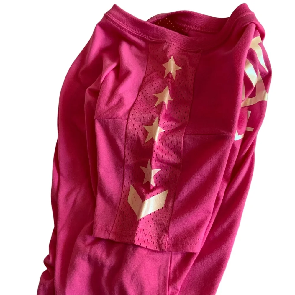 Converse Girls’ Pink Boxy Tee Sz M